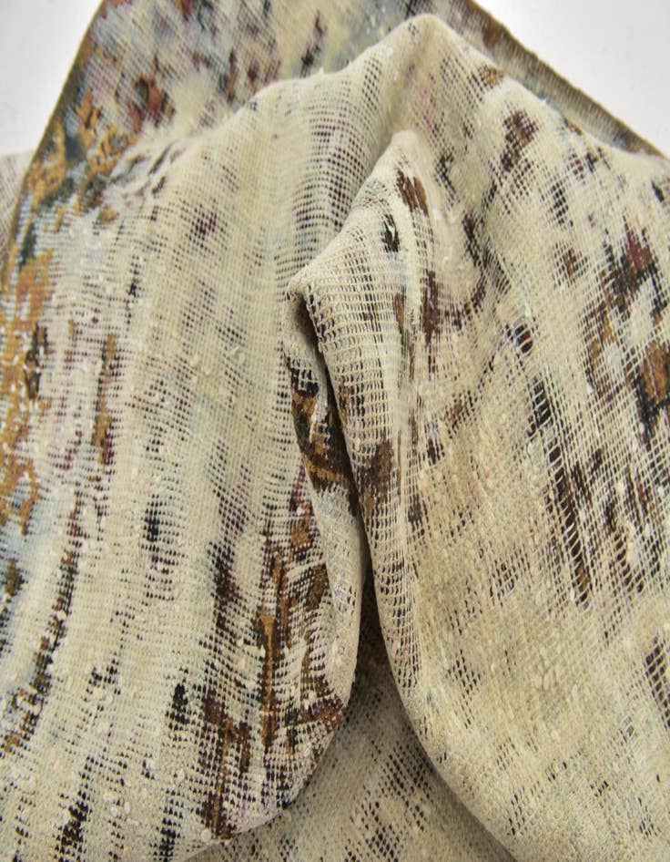 Detail image of  6' 2 x 9' 2  Hand Knotted Ultra Vintage Persian Wool Rug