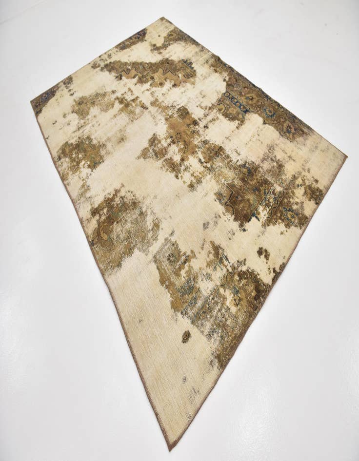 Detail image of  6' 8 x 9' 3  Hand Knotted Ultra Vintage Persian Wool Rug