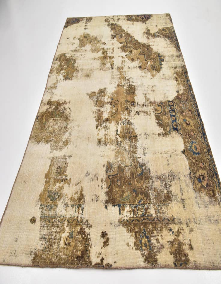 Detail image of  6' 8 x 9' 3  Hand Knotted Ultra Vintage Persian Wool Rug