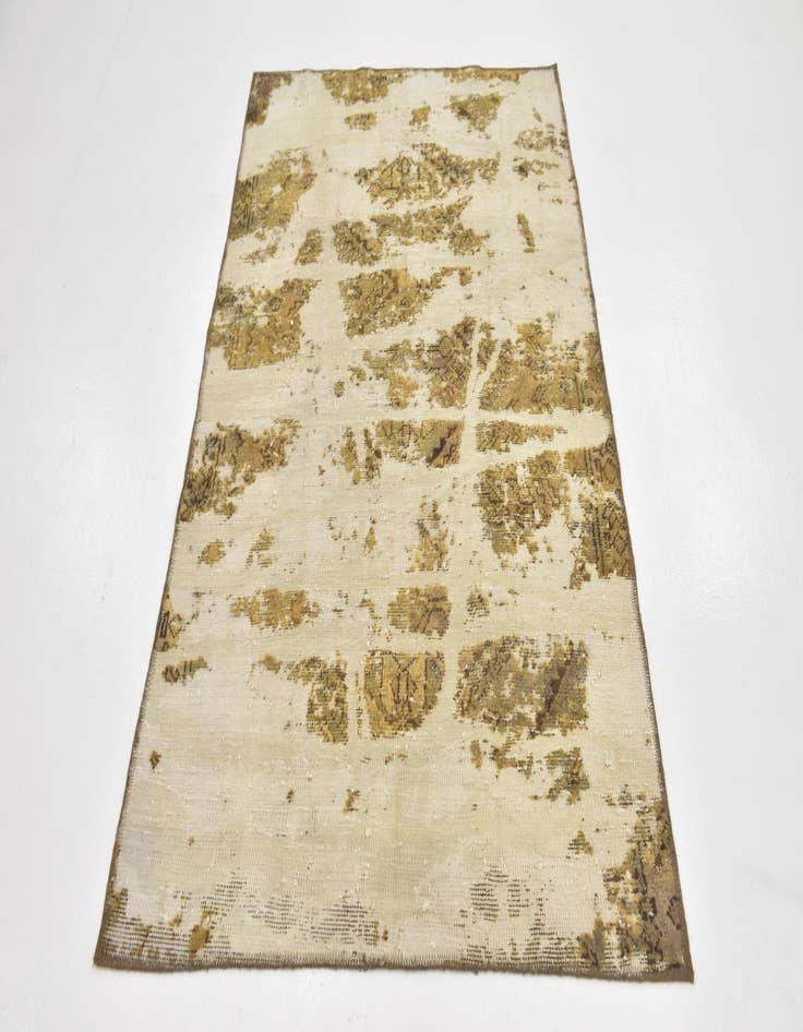 Detail image of  3' 9 x 6'  Hand Knotted Ultra Vintage Persian Wool Rug