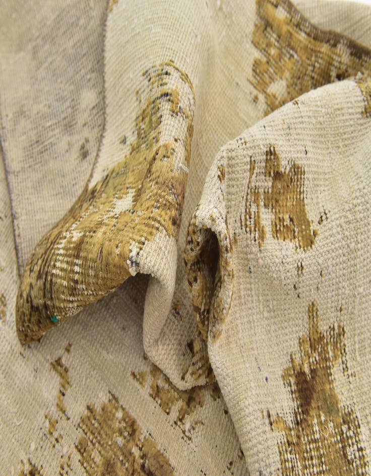 Detail image of  3' 9 x 6'  Hand Knotted Ultra Vintage Persian Wool Rug