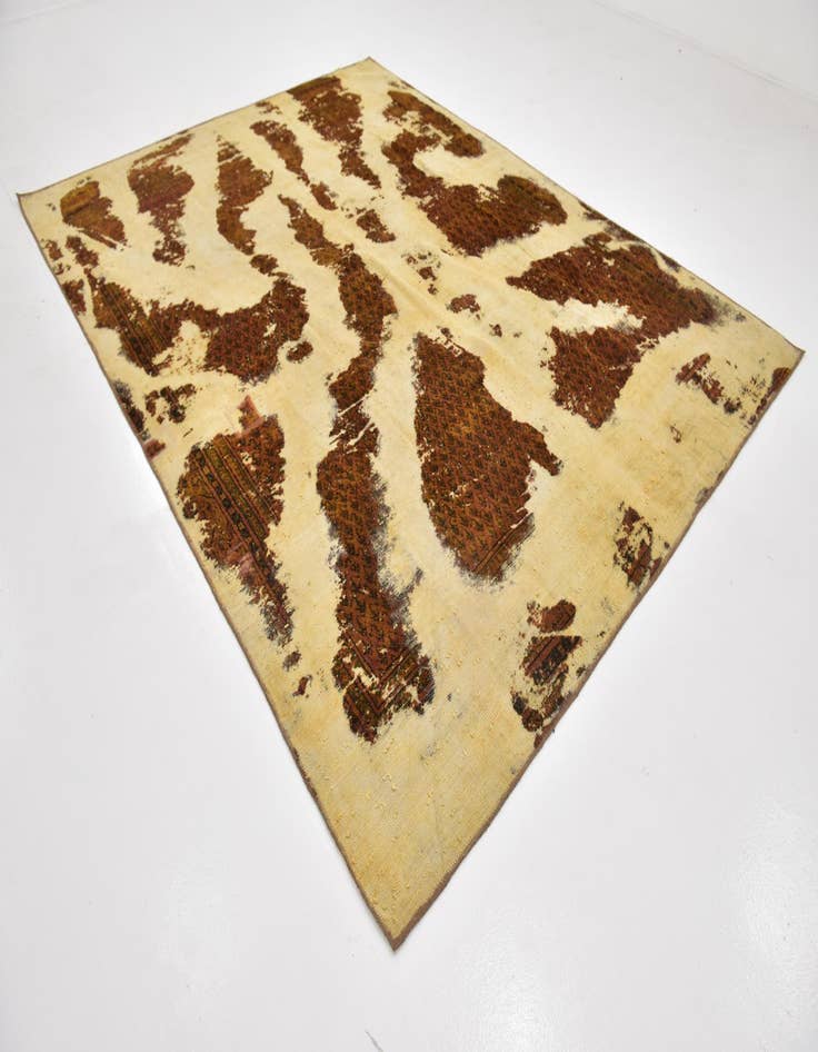 Detail image of  8' 1 x 10' 5  Hand Knotted Ultra Vintage Persian Wool Rug