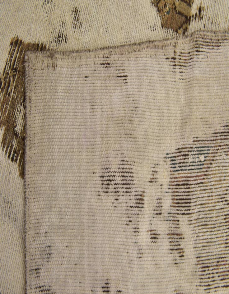 Detail image of  3' 6 x 6' 9  Hand Knotted Ultra Vintage Persian Wool Rug