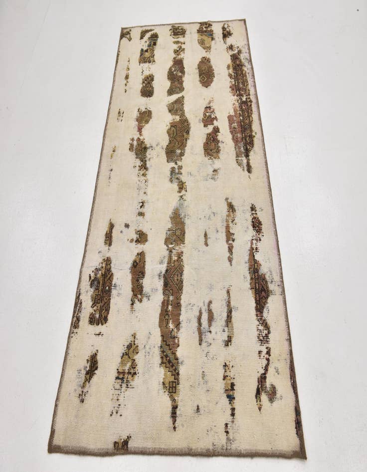 Detail image of  3' 6 x 6' 9  Hand Knotted Ultra Vintage Persian Wool Rug