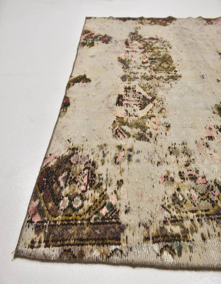 Detail image of  5' 4 x 6' 5  Hand Knotted Ultra Vintage Persian Wool Rug