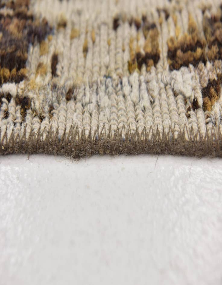 Detail image of  5' 4 x 6' 5  Hand Knotted Ultra Vintage Persian Wool Rug