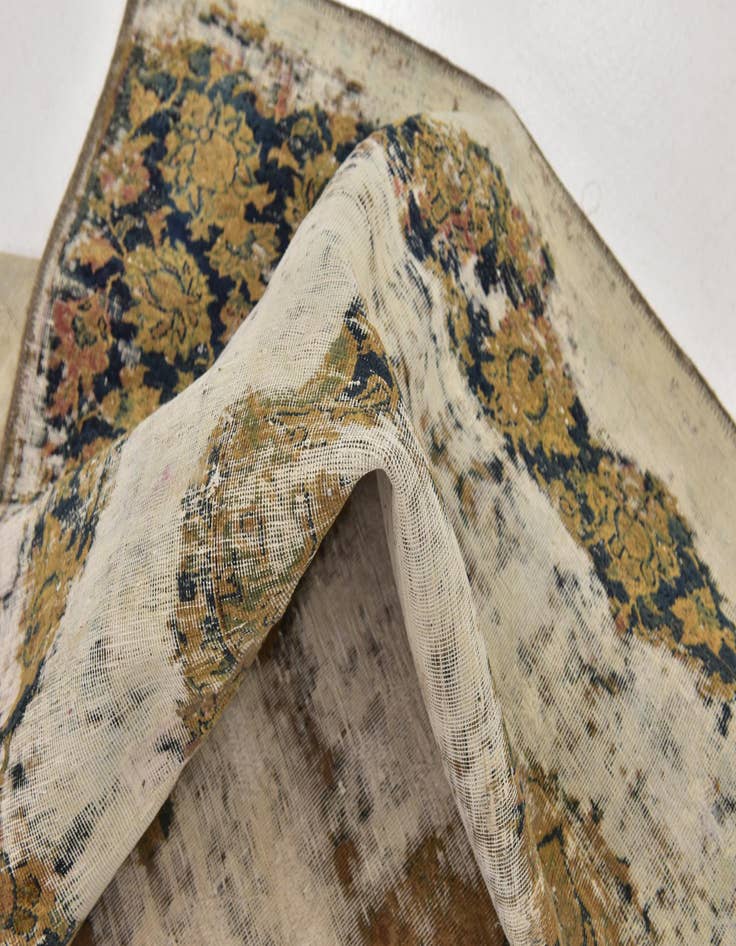 Detail image of  8' x 11' 6  Hand Knotted Ultra Vintage Persian Wool Rug