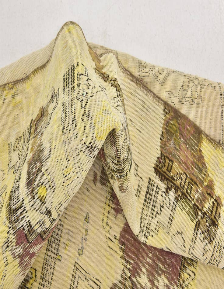 Detail image of  5' 5 x 8' 6  Hand Knotted Ultra Vintage Persian Wool Rug