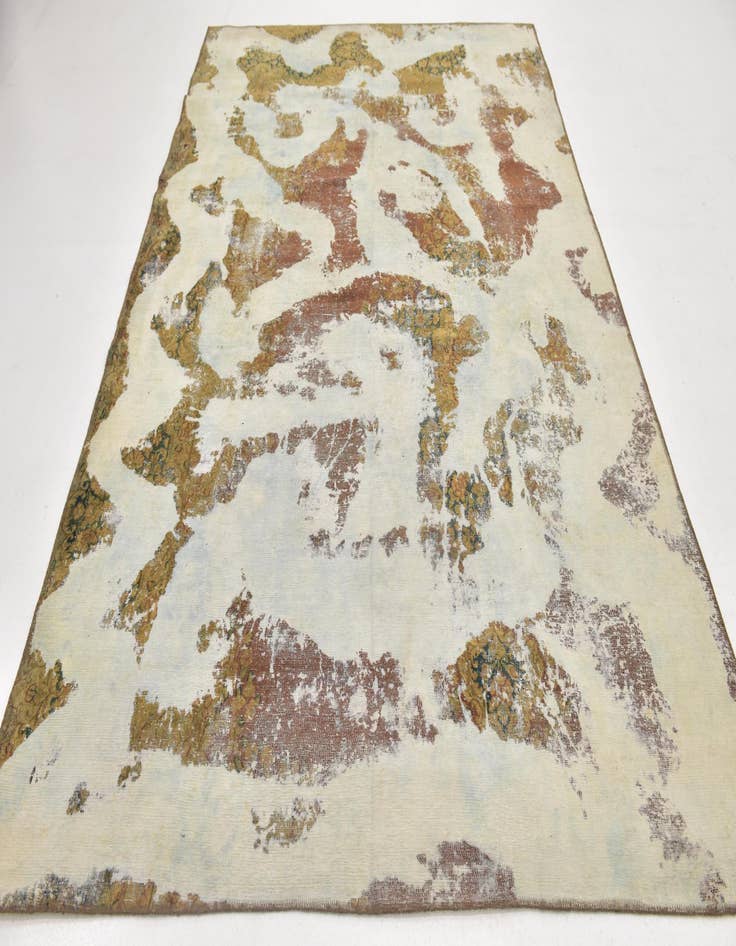 Detail image of  6' 8 x 10'  Hand Knotted Ultra Vintage Persian Wool Rug