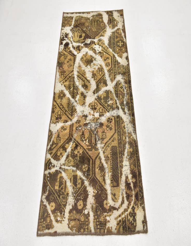 Detail image of  2' 9 x 5' 5  Hand Knotted Ultra Vintage Persian Wool Rug