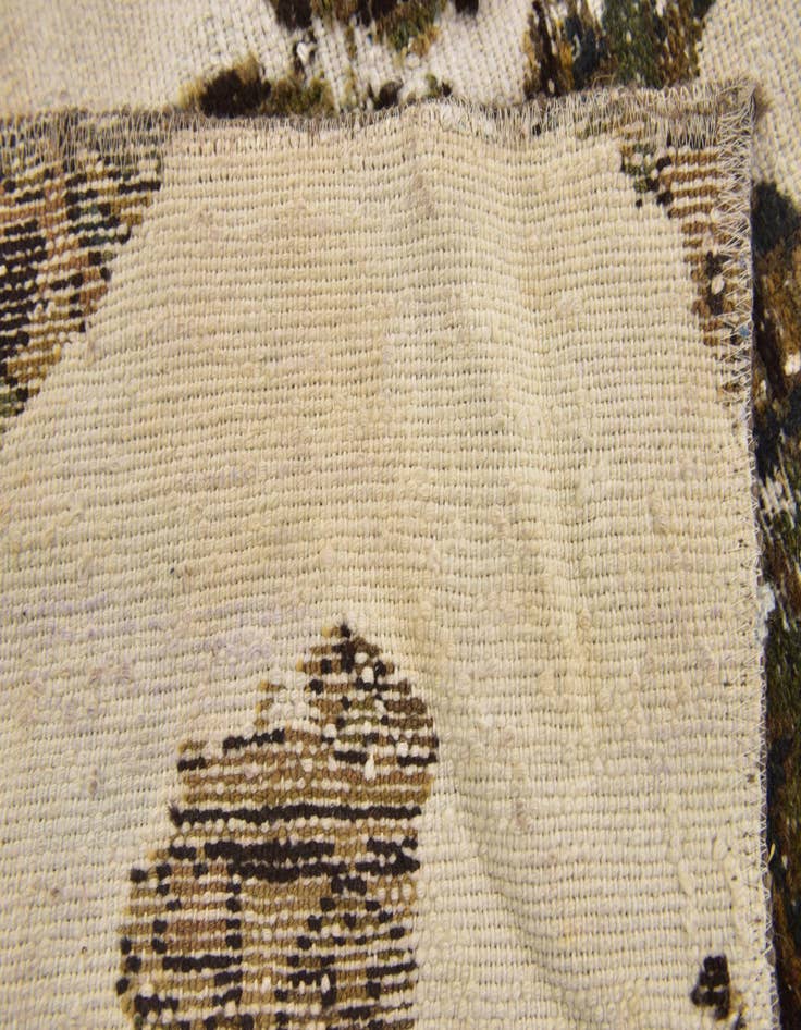 Detail image of  3' 2 x 5'  Hand Knotted Ultra Vintage Persian Wool Rug