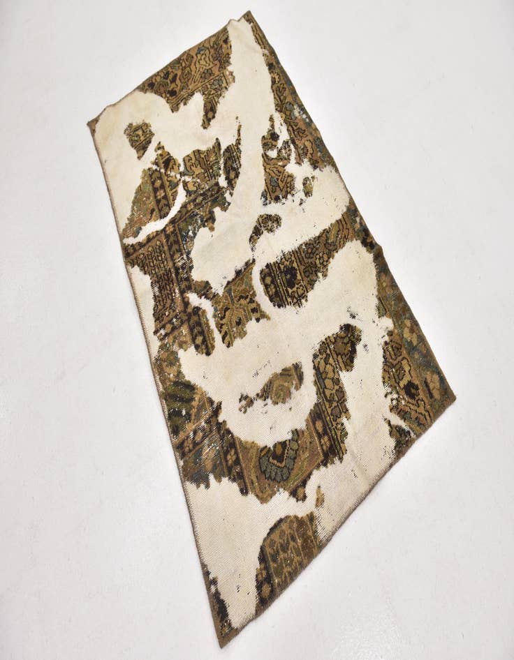 Detail image of  3' 2 x 5'  Hand Knotted Ultra Vintage Persian Wool Rug