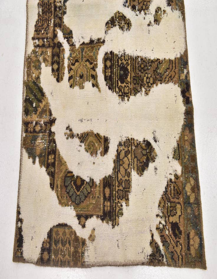 Detail image of  3' 2 x 5'  Hand Knotted Ultra Vintage Persian Wool Rug