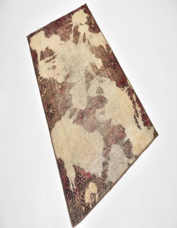 Detail image of  3' 7 x 5' 8  Hand Knotted Ultra Vintage Persian Wool Rug