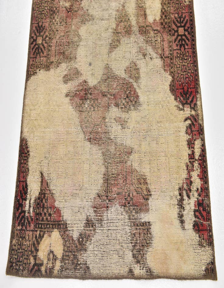 Detail image of  3' 7 x 5' 8  Hand Knotted Ultra Vintage Persian Wool Rug