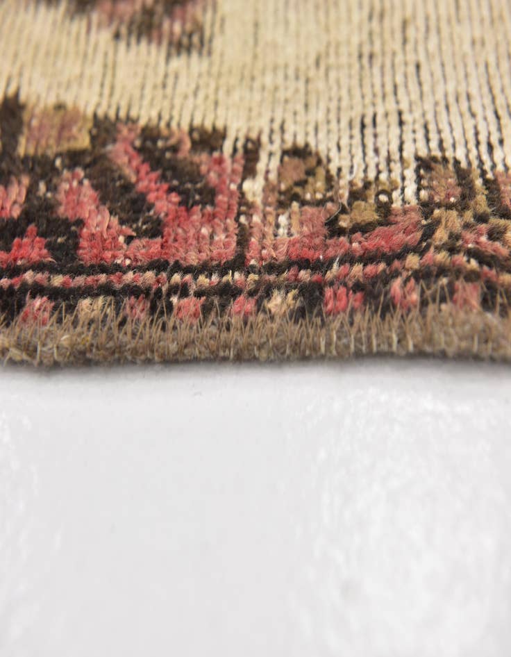 Detail image of  3' 7 x 5' 8  Hand Knotted Ultra Vintage Persian Wool Rug