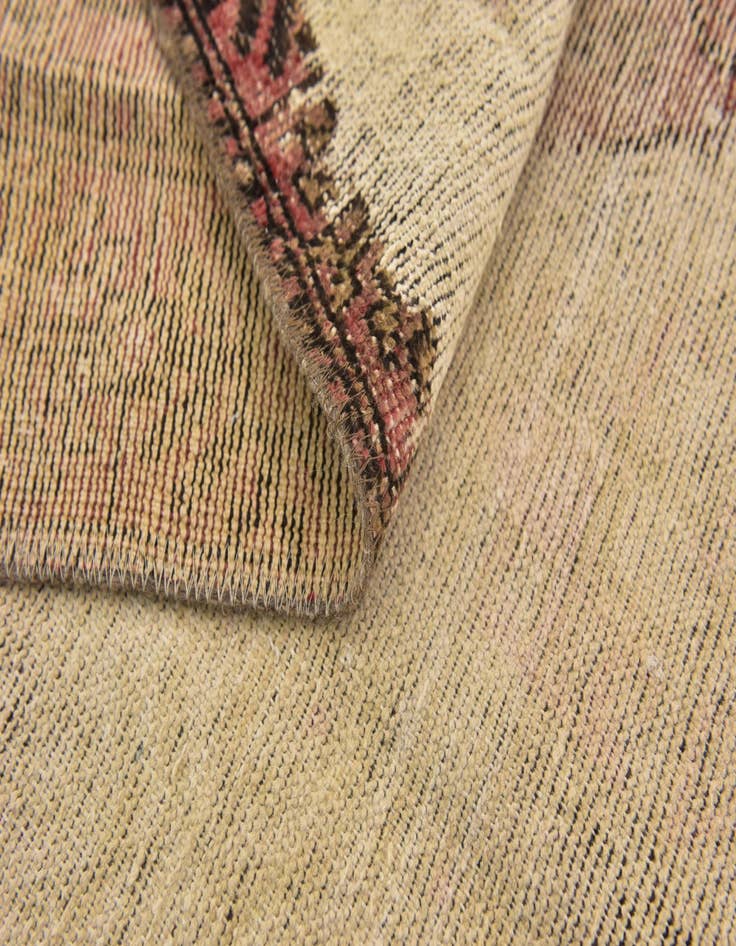 Detail image of  3' 7 x 5' 8  Hand Knotted Ultra Vintage Persian Wool Rug