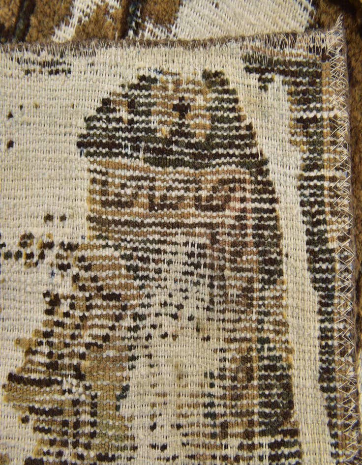 Detail image of  3' 2 x 5' 9  Hand Knotted Ultra Vintage Persian Wool Rug