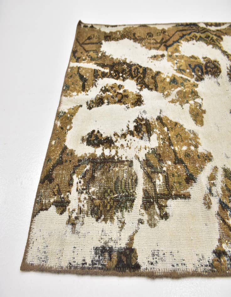 Detail image of  3' 2 x 5' 9  Hand Knotted Ultra Vintage Persian Wool Rug