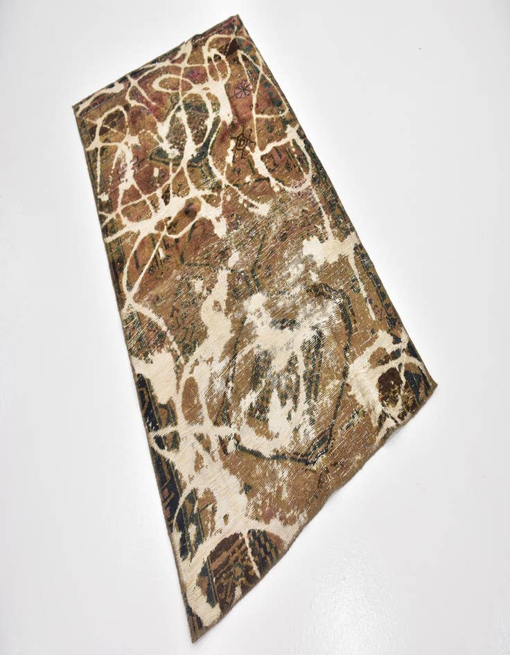 Detail image of  3' 5 x 5' 7  Hand Knotted Ultra Vintage Persian Wool Rug