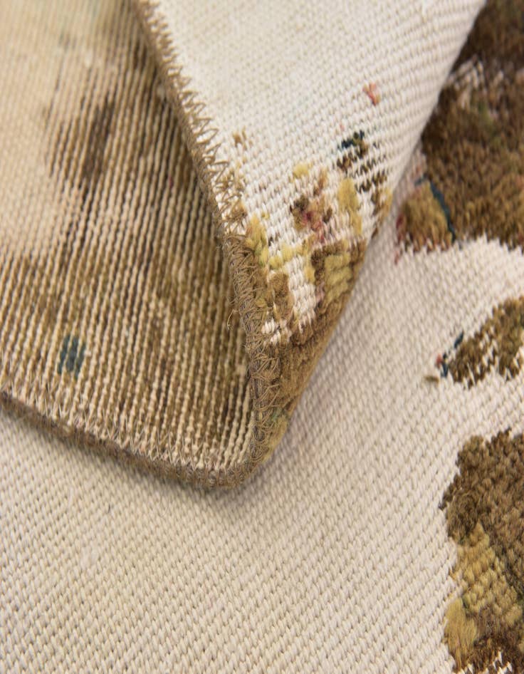 Detail image of  3' 6 x 4' 10  Hand Knotted Ultra Vintage Persian Wool Rug