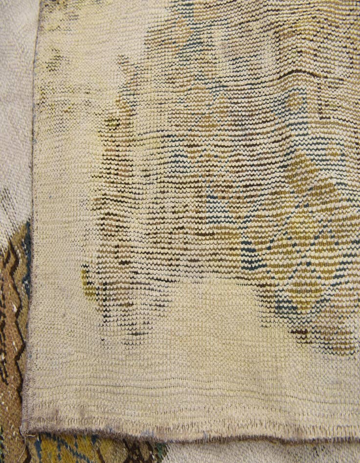 Detail image of  3' 7 x 6'  Hand Knotted Ultra Vintage Persian Wool Rug