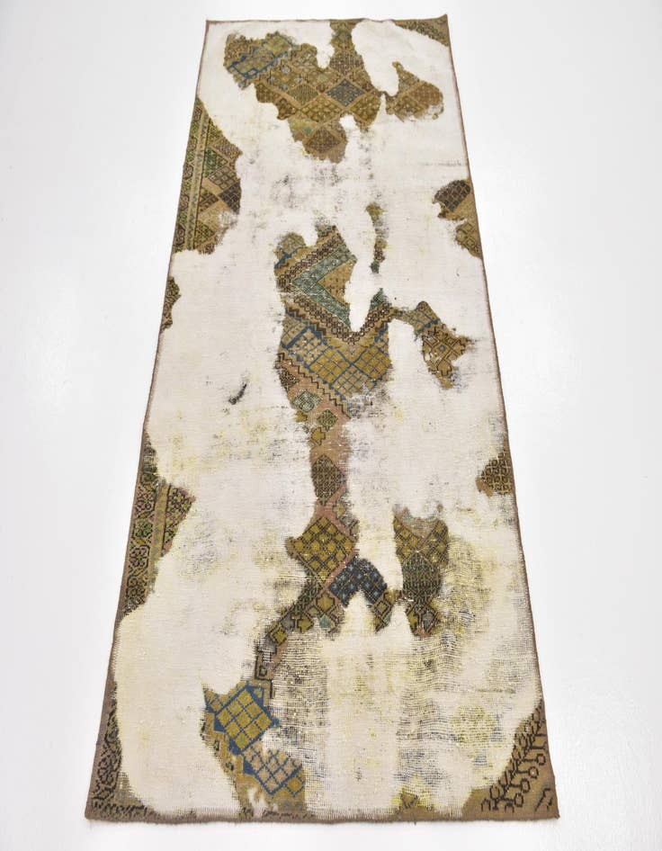 Detail image of  3' 7 x 6'  Hand Knotted Ultra Vintage Persian Wool Rug