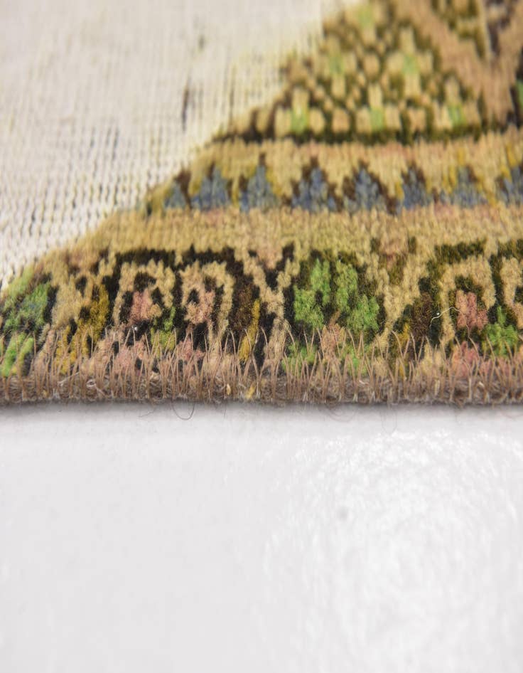 Detail image of  3' 7 x 6'  Hand Knotted Ultra Vintage Persian Wool Rug