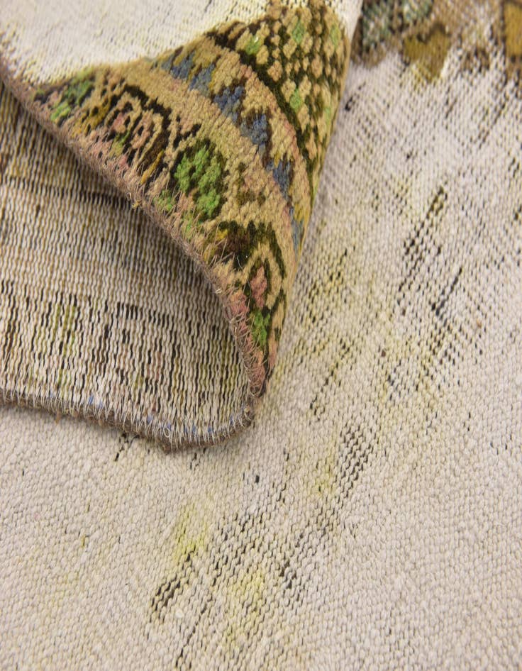 Detail image of  3' 7 x 6'  Hand Knotted Ultra Vintage Persian Wool Rug