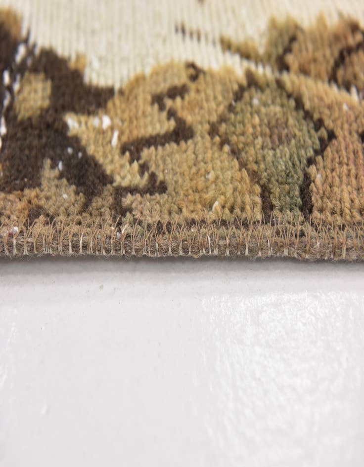 Detail image of  4' 7 x 8'  Hand Knotted Ultra Vintage Persian Wool Rug