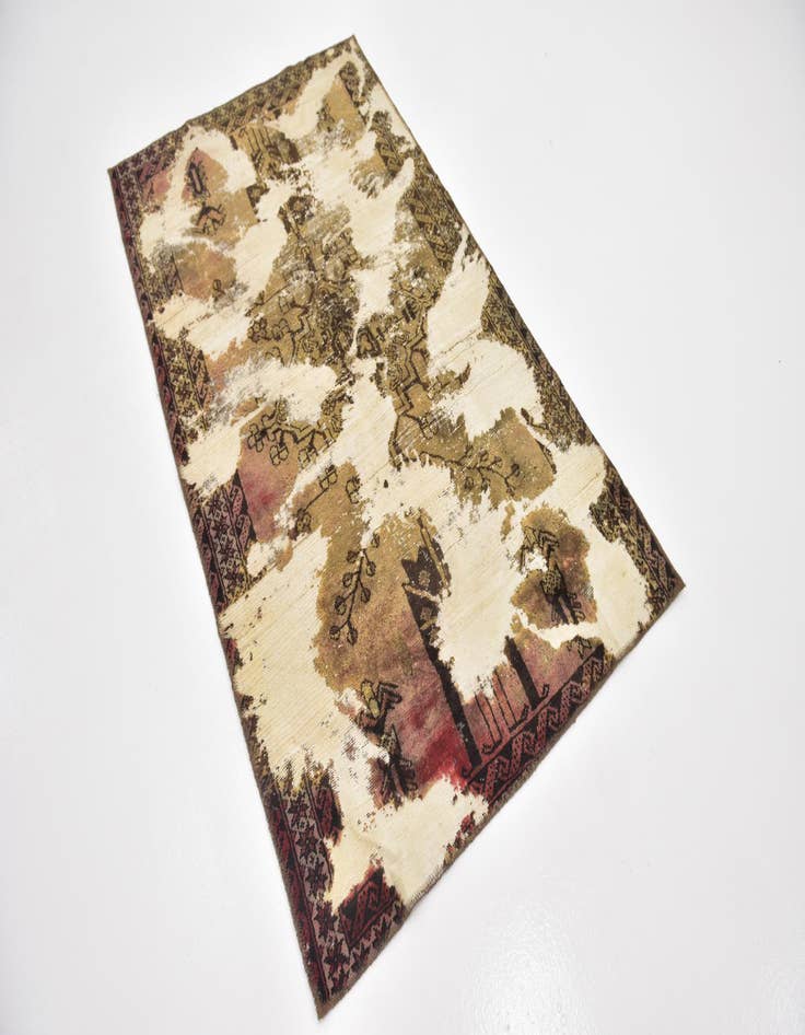 Detail image of  3' 8 x 6' 4  Hand Knotted Ultra Vintage Persian Wool Rug