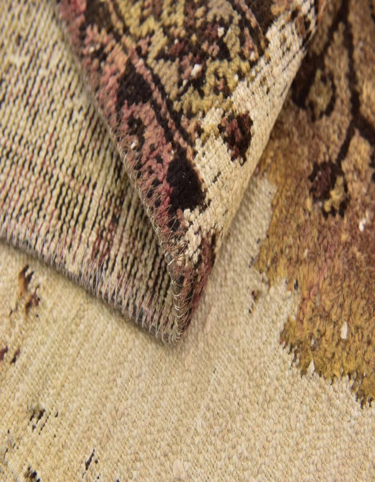 Detail image of  3' 8 x 6' 4  Hand Knotted Ultra Vintage Persian Wool Rug