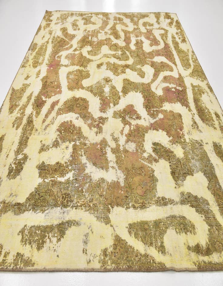 Detail image of  9' 3 x 10' 10  Hand Knotted Ultra Vintage Persian Wool Rug