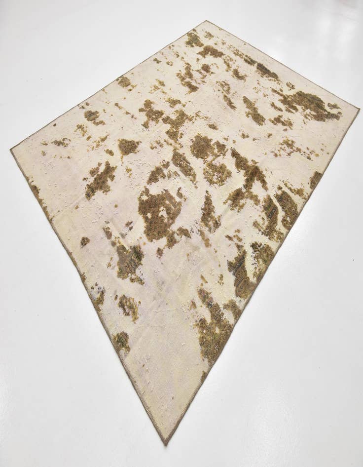 Detail image of  7' x 9'  Hand Knotted Ultra Vintage Persian Wool Rug