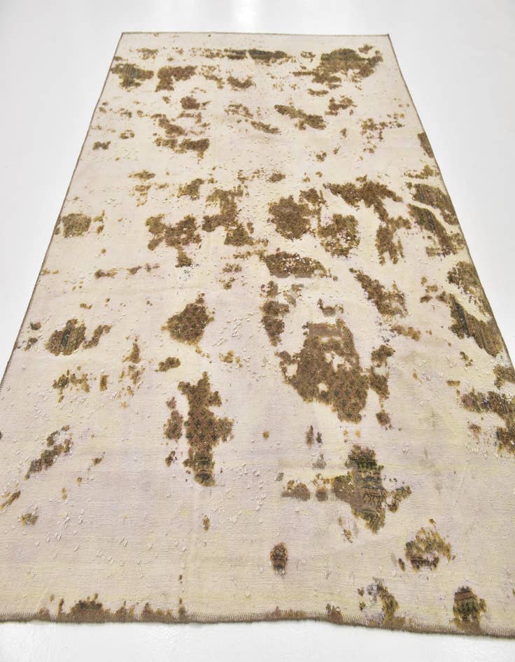 Detail image of  7' x 9'  Hand Knotted Ultra Vintage Persian Wool Rug