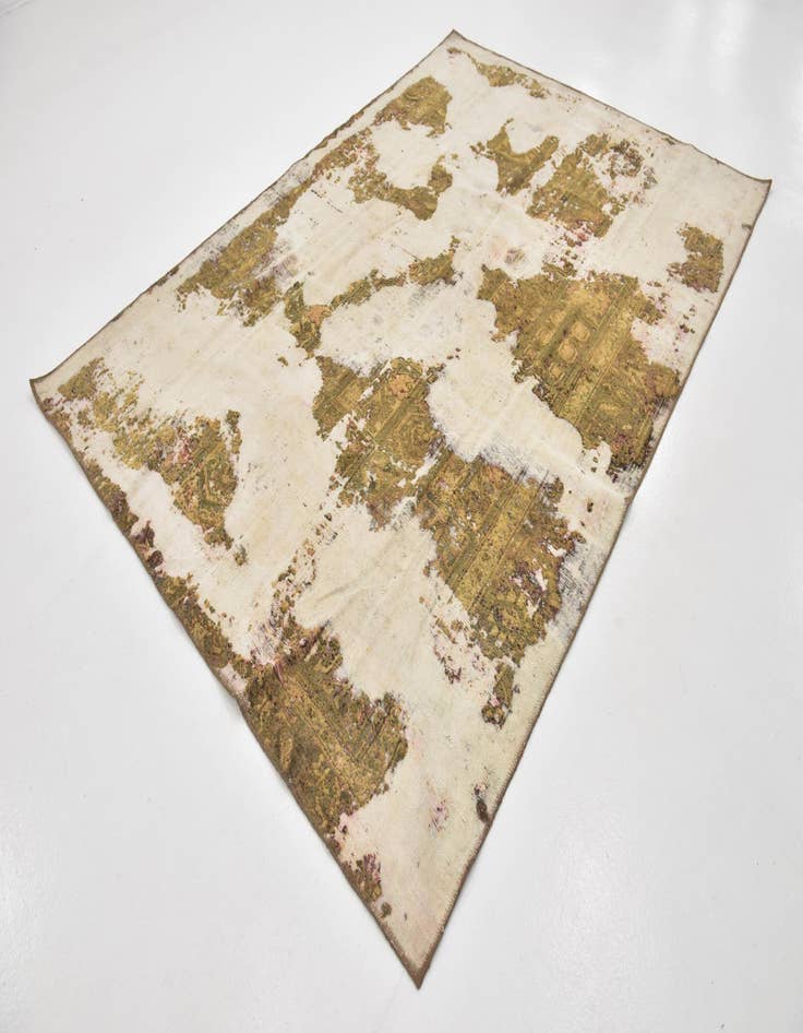 Detail image of  6' 4 x 8' 10  Hand Knotted Ultra Vintage Persian Wool Rug