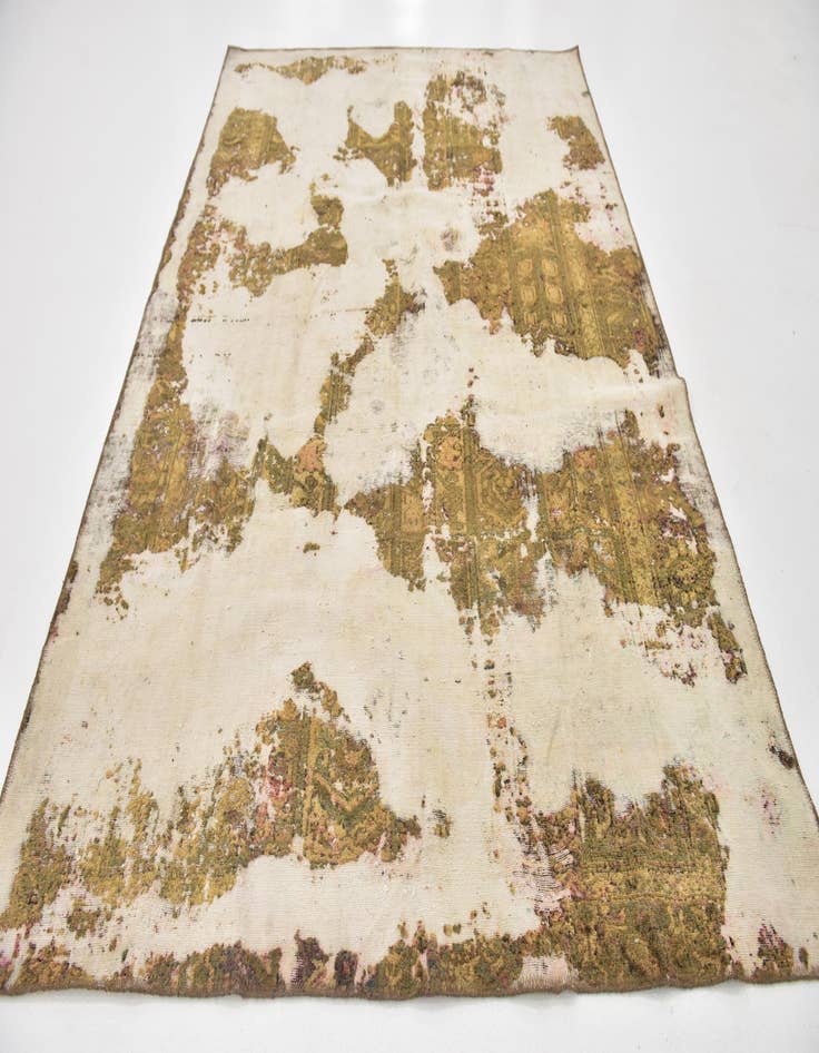 Detail image of  6' 4 x 8' 10  Hand Knotted Ultra Vintage Persian Wool Rug