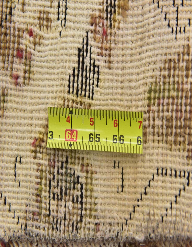 Detail image of  4' 8 x 6' 2  Hand Knotted Ultra Vintage Persian Wool Rug