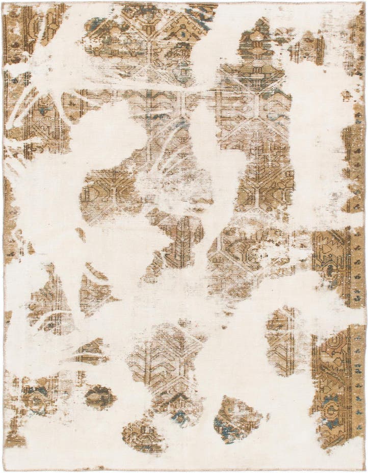  4' 10 x 7' 10  Hand Knotted Ultra Vintage Persian W...