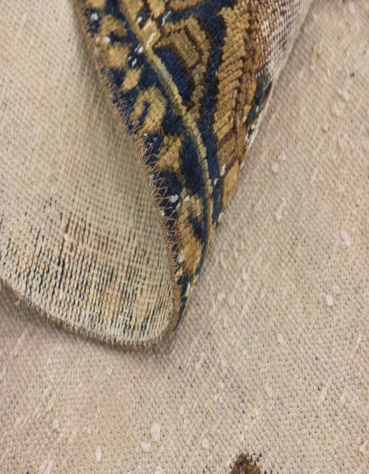 Detail image of  6' 7 x 9' 6  Hand Knotted Ultra Vintage Persian Wool Rug