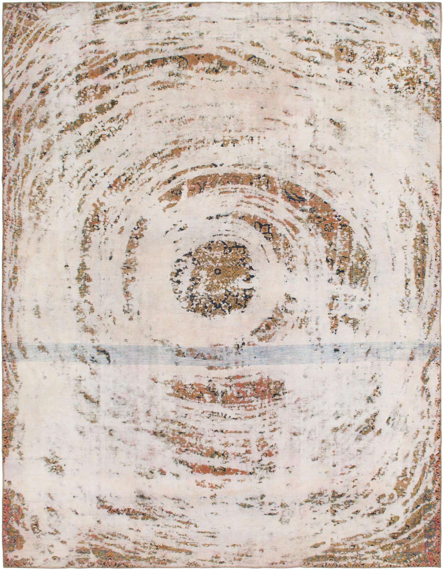 Primary image  9' 6 x 12' 7  Hand Knotted Ultra Vintage Persian Wool Rug