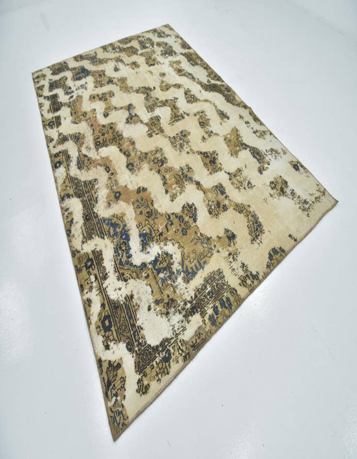 Detail image of  7' x 10' 2  Hand Knotted Ultra Vintage Persian Wool Rug