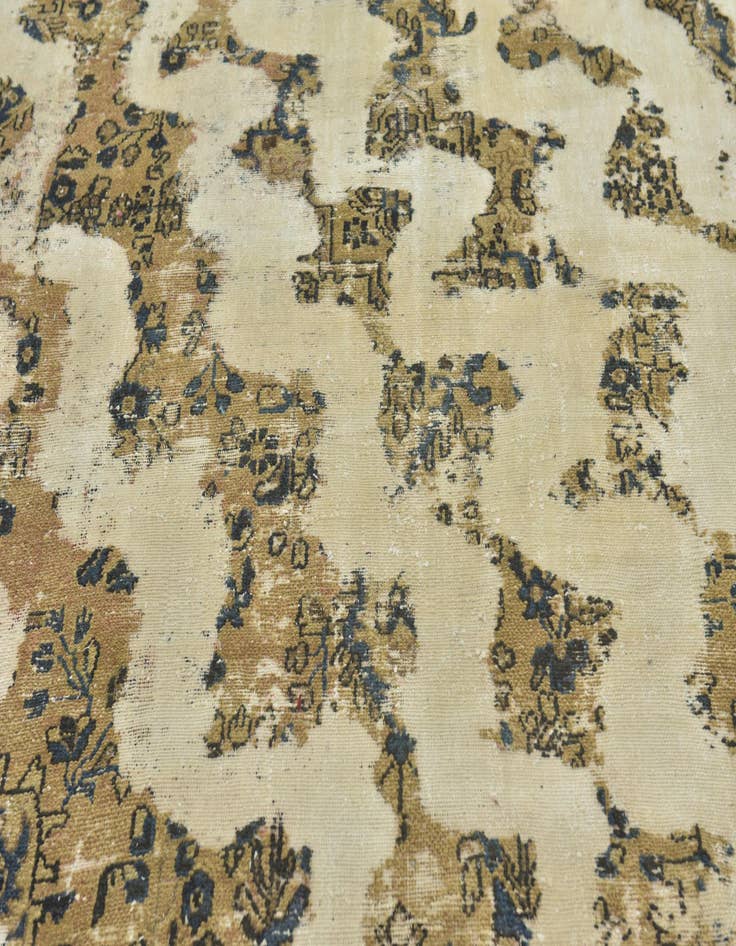 Detail image of  7' x 10' 2  Hand Knotted Ultra Vintage Persian Wool Rug