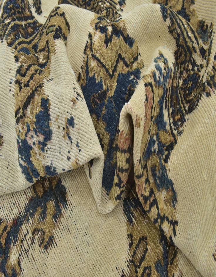 Detail image of  7' x 10' 2  Hand Knotted Ultra Vintage Persian Wool Rug