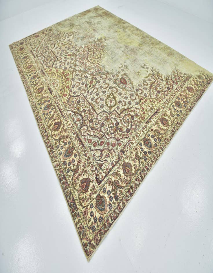 Detail image of  10' 2 x 13' 7  Hand Knotted Ultra Vintage Persian Wool Rug