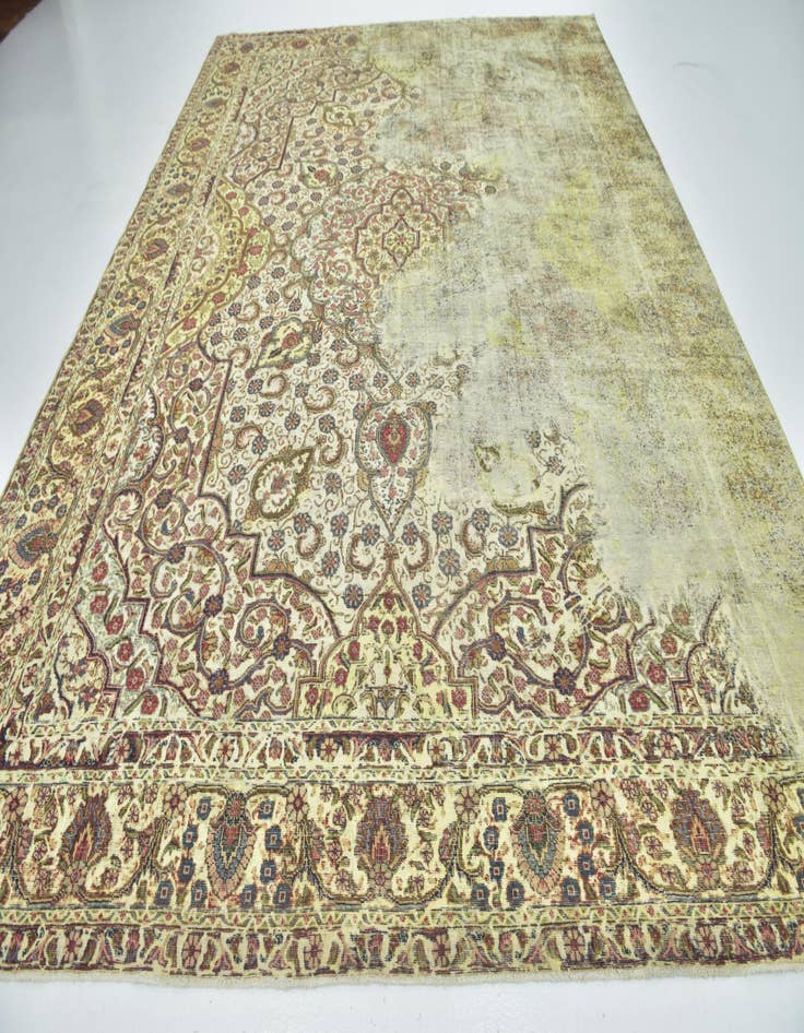 Detail image of  10' 2 x 13' 7  Hand Knotted Ultra Vintage Persian Wool Rug