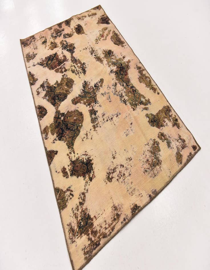 Detail image of  4' x 6' 5  Hand Knotted Ultra Vintage Persian Wool Rug