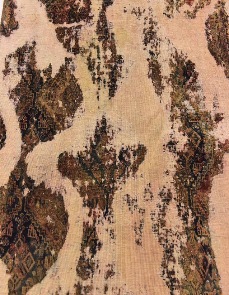 Detail image of  4' x 6' 5  Hand Knotted Ultra Vintage Persian Wool Rug