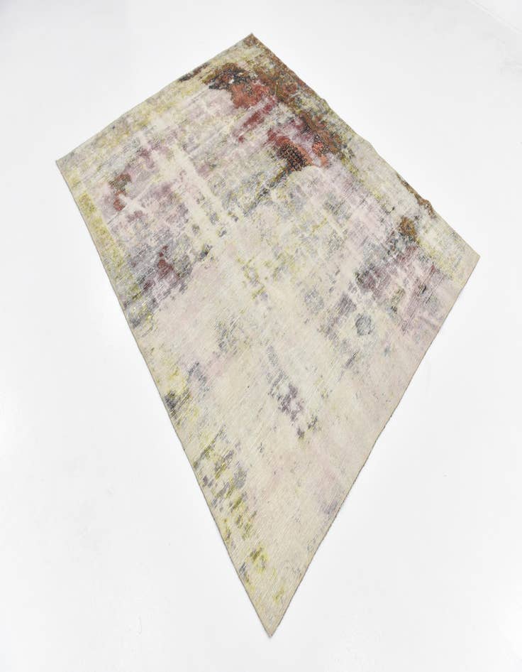 Detail image of  6' 3 x 7' 8  Hand Knotted Ultra Vintage Persian Wool Rug