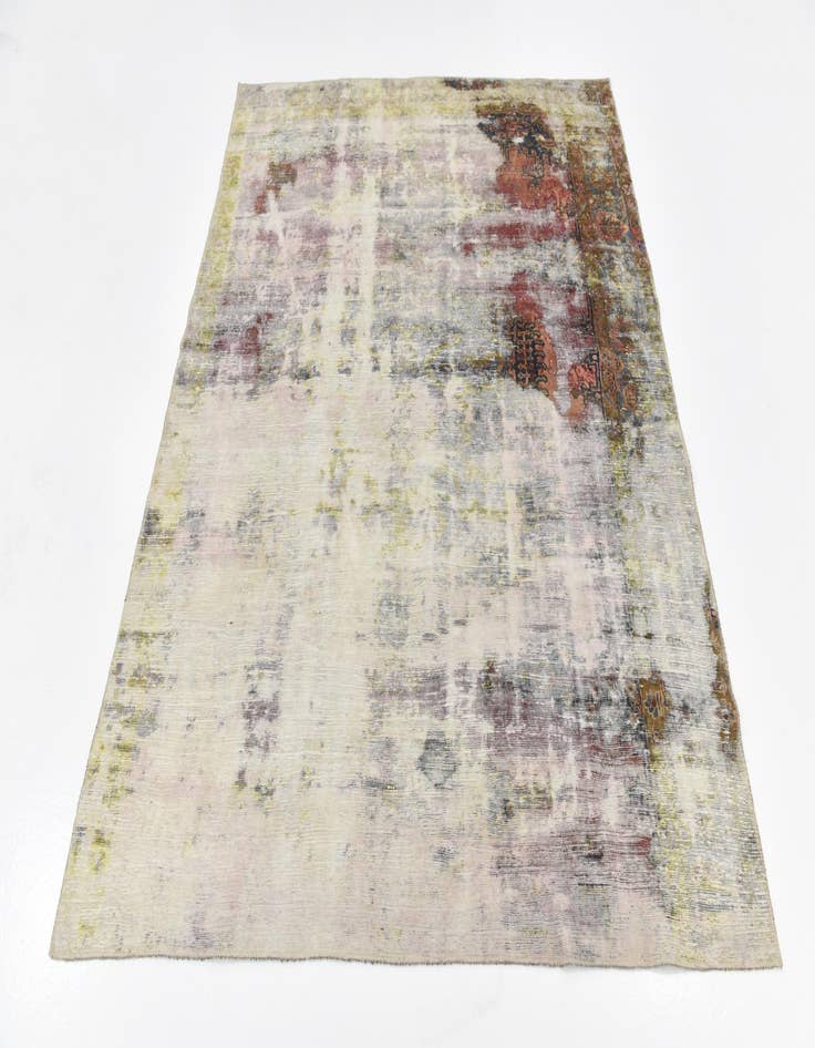 Detail image of  6' 3 x 7' 8  Hand Knotted Ultra Vintage Persian Wool Rug